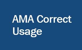 AMA Correct Usage