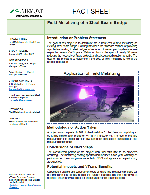 Bridge Metalizing 2023 Fact Sheet