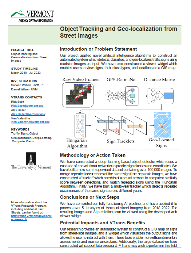 Object Tracking 2023 Fact Sheet