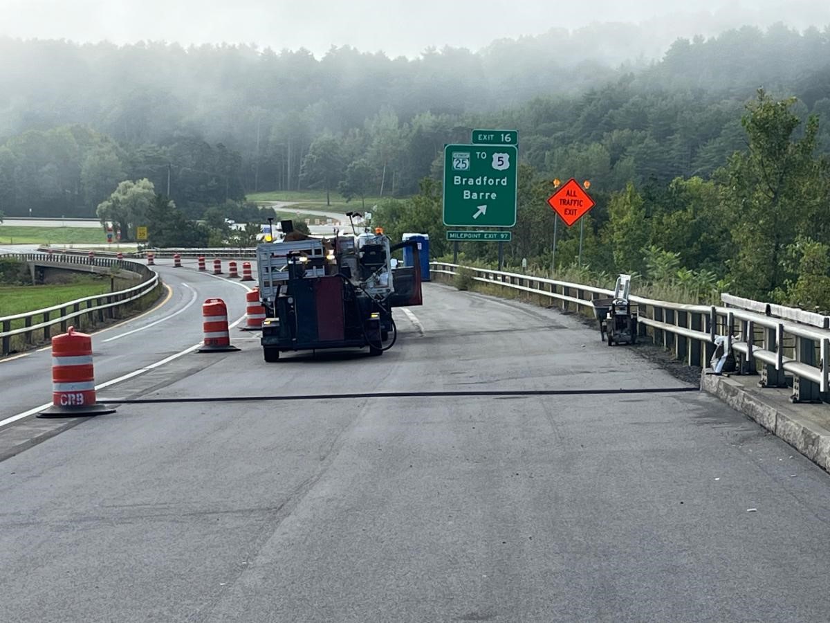 Interstate 91 Bradford bridge maintenance project