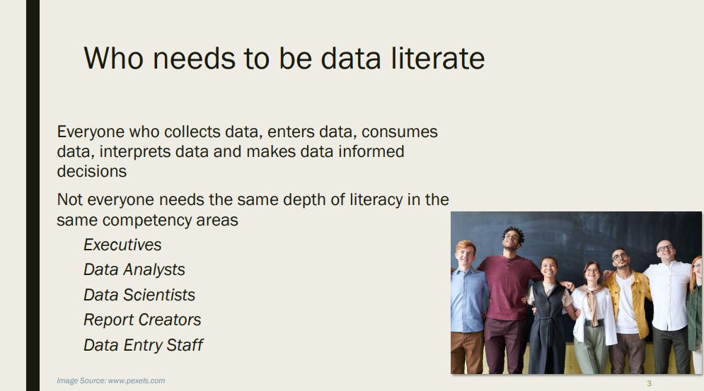 Workforce importance of data literacy