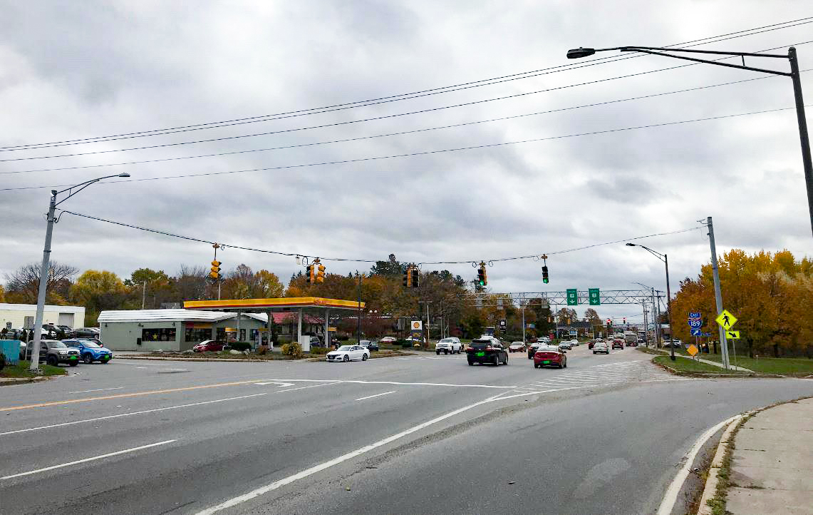 Intersection of U.S. Route 7 and Swift Street in South Burlington