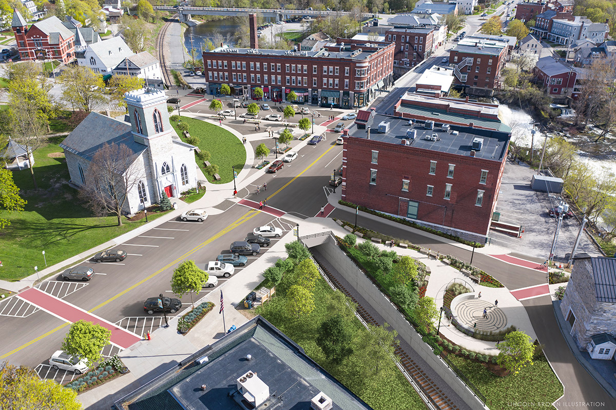 Rendering of downtown Middlebury completed